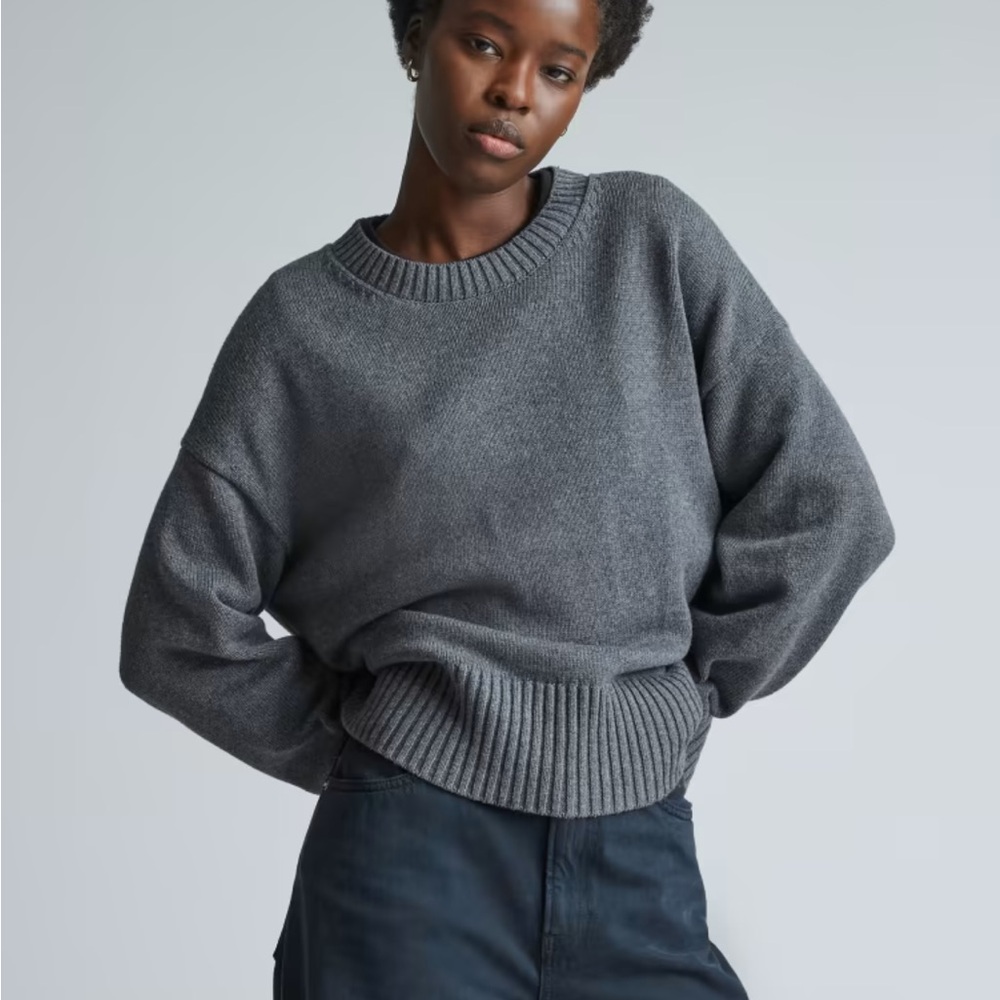The Boxy Sweater in Everyday Cotton.